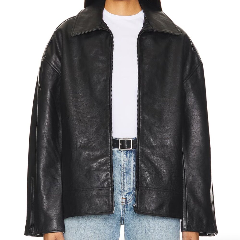 GRLFRND Alek Leather Jacket - Size Small